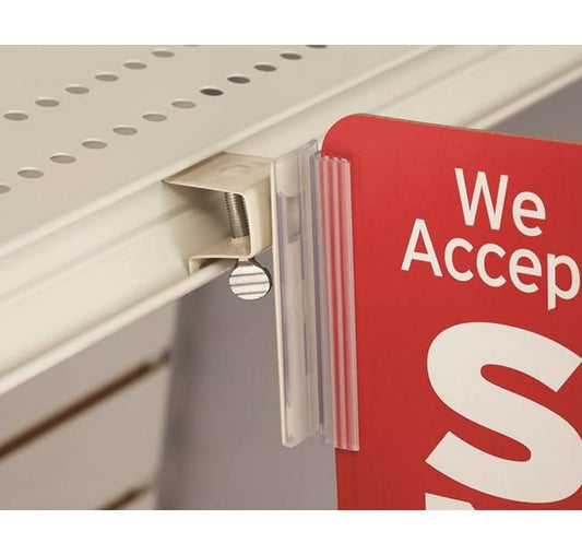 Channel Mount Gripper Sign Holder - Up to 0.100" Grip Capacity - Image 1