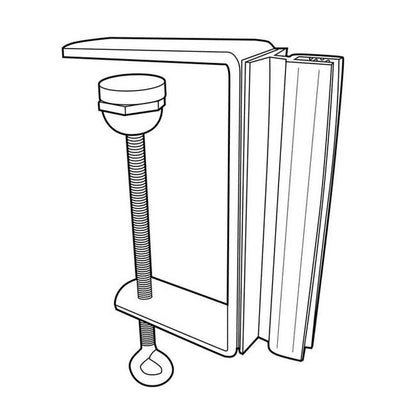 Adjustable Grip Capacity Clamp Gripper Aisle Sign Holder - Image 2