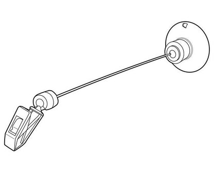 Knuckle Wire Sign Holder with Suction Cup Base - Image 2