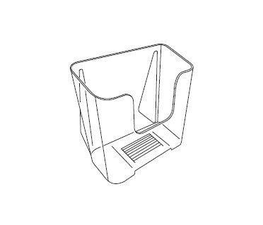 Clear Crystal Styrene Single-Pocket Literature Holder - Image 2