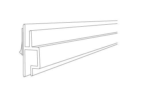 30-Inch White Spiral Dual-Channel Sign Holder - Image 2