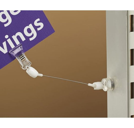 Clear Magnetic Clip-On Knuckle Wire Sign Holder - Image 1