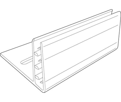 Clear PVC Gripper L-Style Table Top Card Holder - Image 2