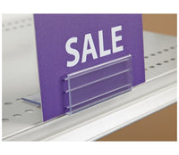 Clear PVC Gripper L-Style Table Top Card Holder