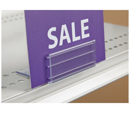 Clear PVC Gripper L-Style Table Top Card Holder - Image 1