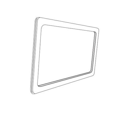 White Plastic K-Frame Sign Holder - 5.5" x 3.5" - Image 2
