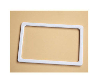 White Plastic K-Frame Sign Holder - 7x5.5" - Image 1