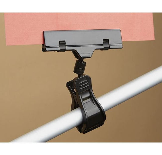 Black Spring Clip-On Knuckle Sign Holder - Image 1