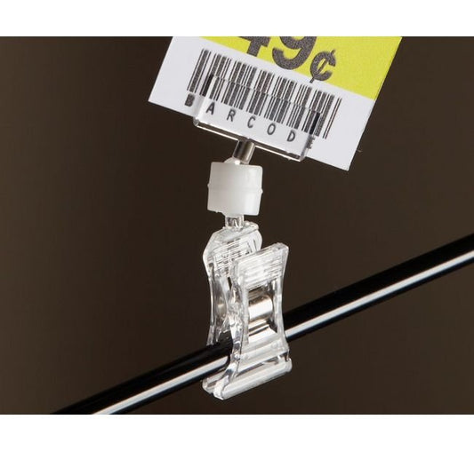 Clear Color Clip-On Knuckle Sign Holder - Image 1