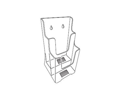Dual-Level Winged Back Brochure Holder - Image 2