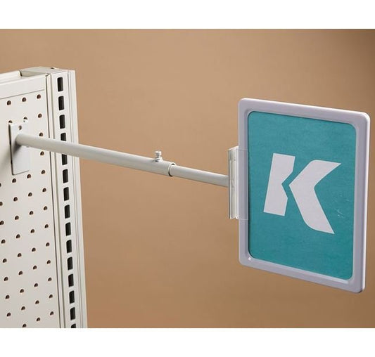 Adjustable Telescopic Pegboard Aisle Holder with Hinge - Image 1
