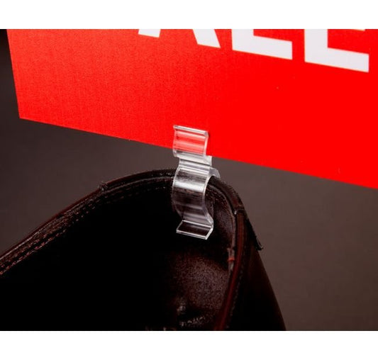 Adjustable Shoe Clip Sign Holder - Image 1