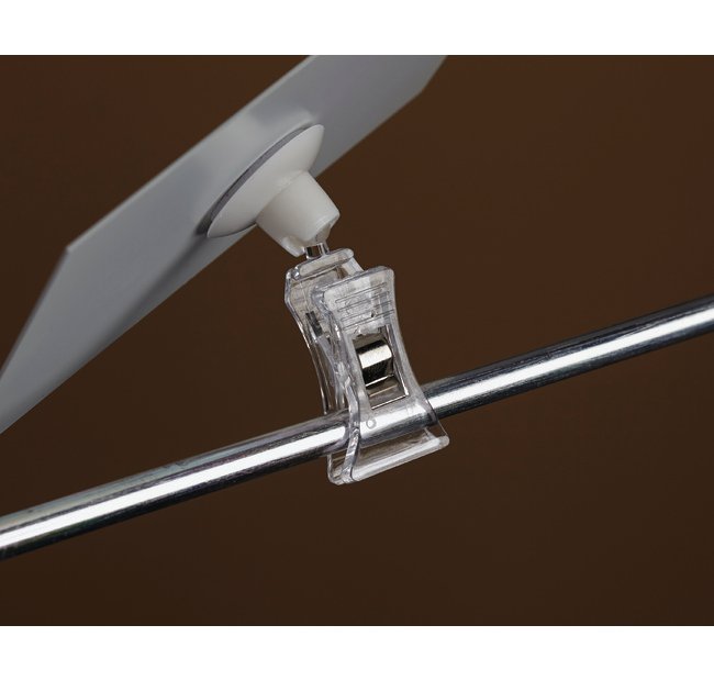 Swivel Knuckle Adhesive Clip-On Sign Holder - Image 2