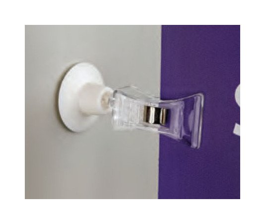 Swivel Knuckle Adhesive Clip-On Sign Holder - Image 1