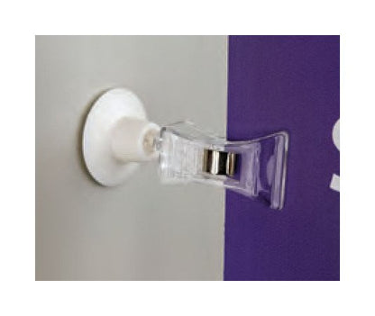 Swivel Knuckle Adhesive Clip-On Sign Holder - Image 1