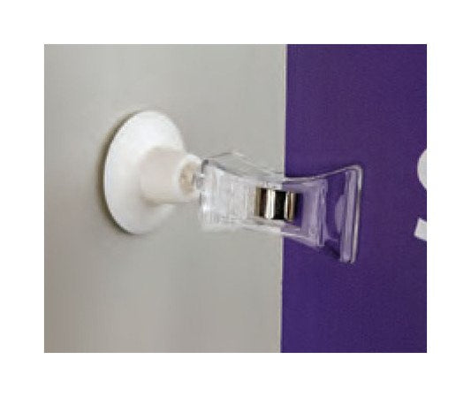Swivel Knuckle Adhesive Clip-On Sign Holder - Image 1