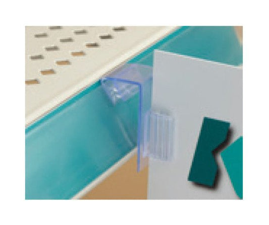 Angled Style Clear PVC Flag Sign Holder Gripper - Image 1