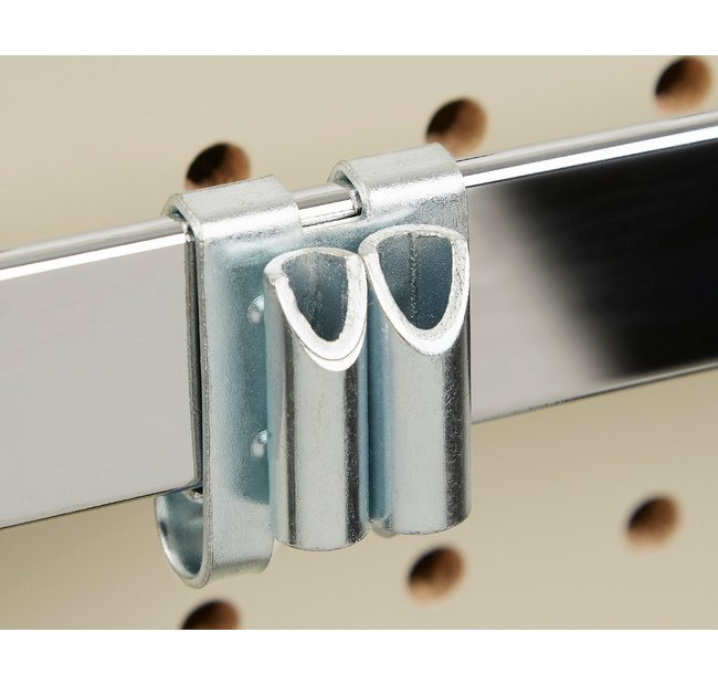 Metal Peg Hook Adapter for Wire Grids & Crossbars - Image 2