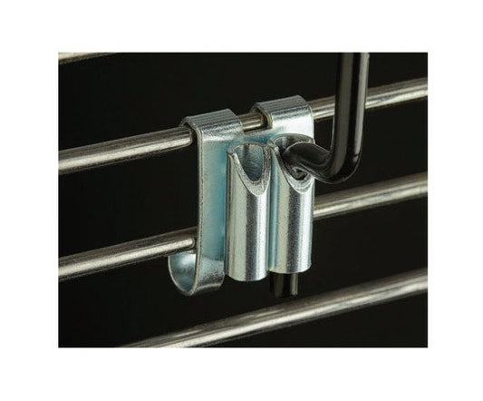 Metal Peg Hook Adapter for Wire Grids & Crossbars - Image 1