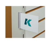 Light Duty Magnetic Gripper Flush Sign Holder - 3" Height, Clear PVC