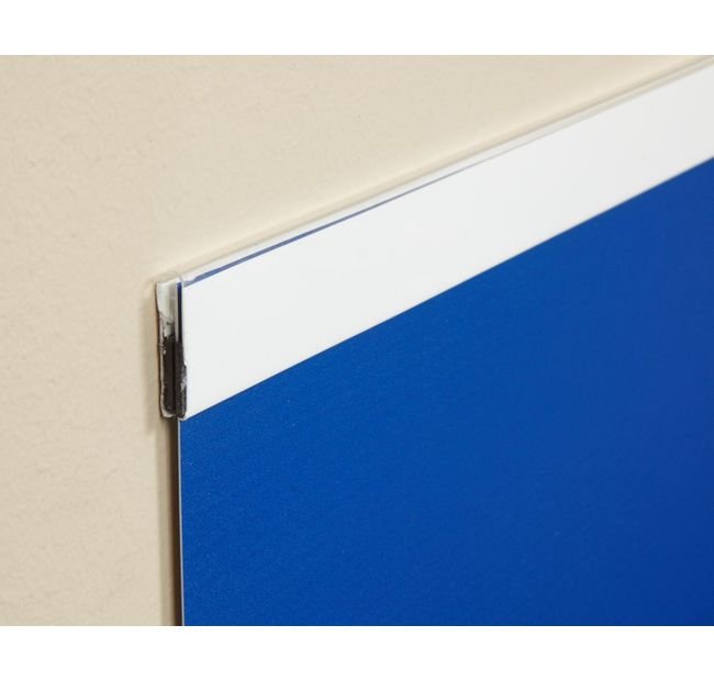 6" White Magnetic Clamp with Adhesive - Image 1