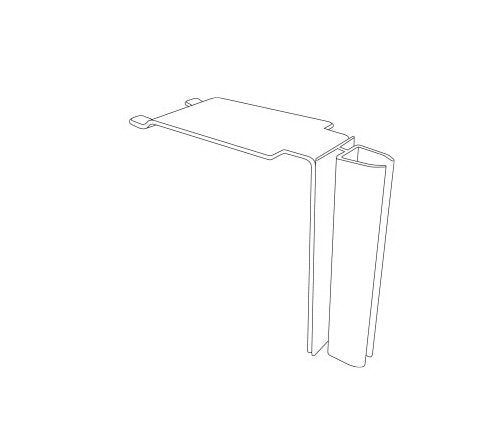 Hinged K-Frame Metal Shelf-Top Holder - Image 2