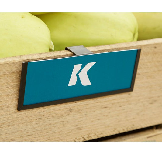 Produce Bin Overhanging Sign Frame - Heavy-Duty Steel Construction - Image 1