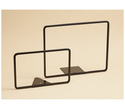 11" Metal Sign Frame - Easel Style, Black Finish - Image 1