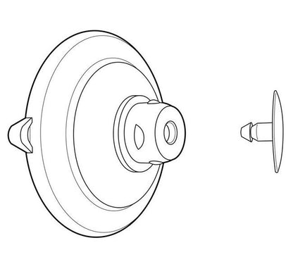 Heavy-Duty Suction Cup with Tamper-Resistant Thumbtack - Image 2