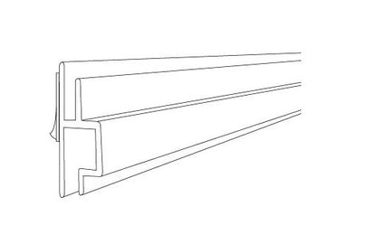 24" White Spiral Dual-Channel Sign Holder - Image 2
