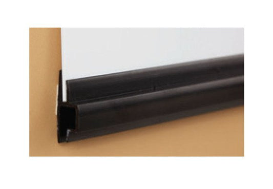 24" White Spiral Dual-Channel Sign Holder - Image 1