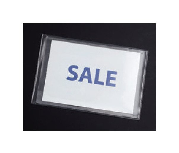 Clear Vinyl Sign Pouch with Side Opening - Image 1