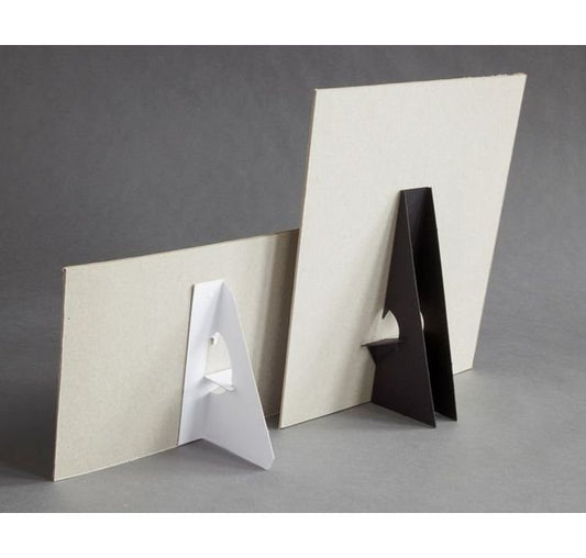 5" Self-Sticking Cardboard Easel, Single-Wing, Black - Image 1