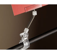 Clear Color Heavy Duty Clip-On Extended Knuckle Sign Holder