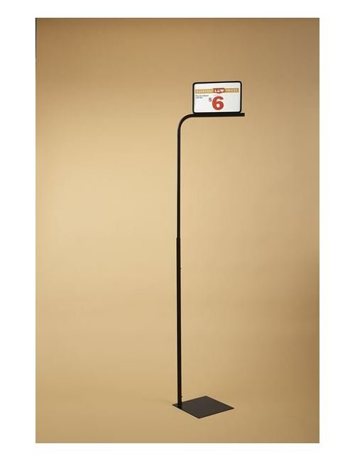 Adjustable Floor Stand with Welded Top Sign Holder - Image 1