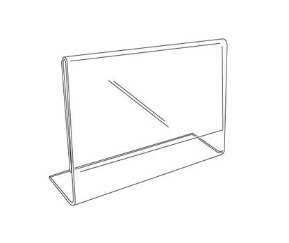 Acrylic Slantback Sign Holder - 5-1/2" Sign Height - Image 2