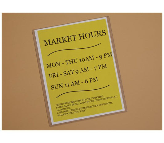 Clear Sign Protector Sleeve for 8-1/2" x 11" Prints - Image 1