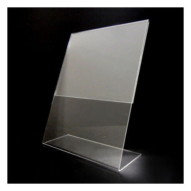 Megastore 8.5x11 Acrylic Slant Back Sign Holder - Image 3