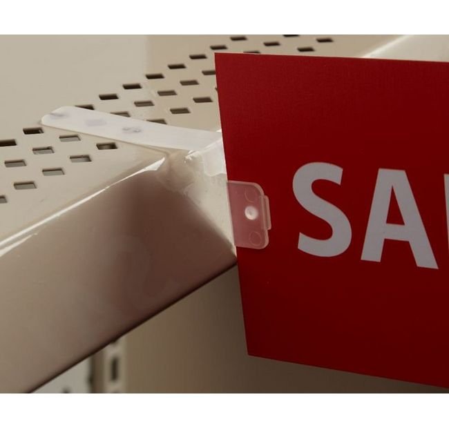 Perf Shelf Flag Sign Holder - Image 1