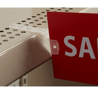 Perf Shelf Flag Sign Holder