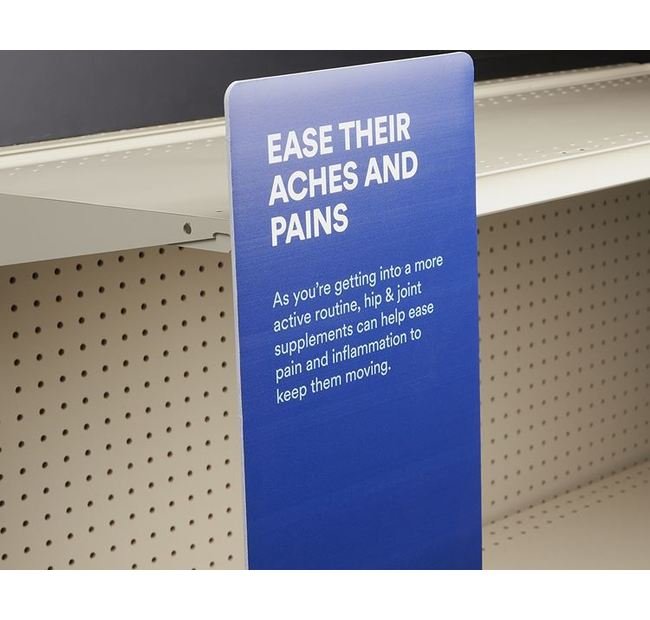 Steel Shelf-Top Adhesive Sign Holder - Image 4