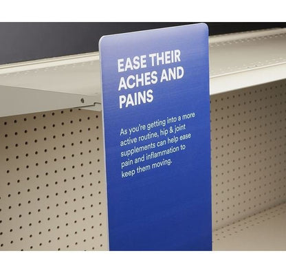Steel Shelf-Top Adhesive Sign Holder - Image 4