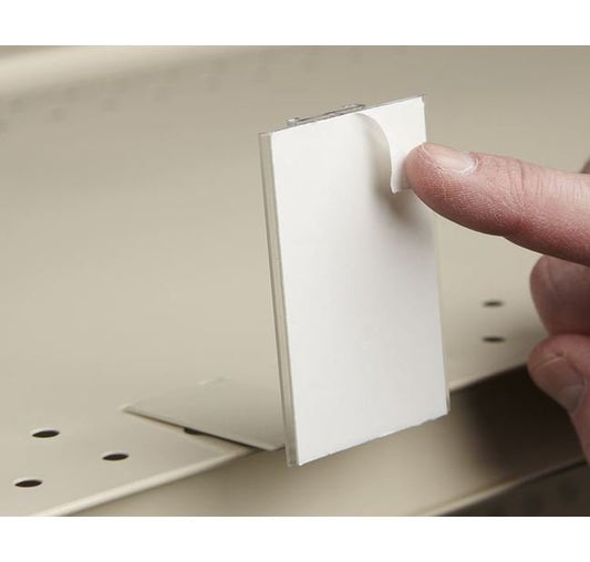 Steel Shelf-Top Adhesive Sign Holder - Image 1