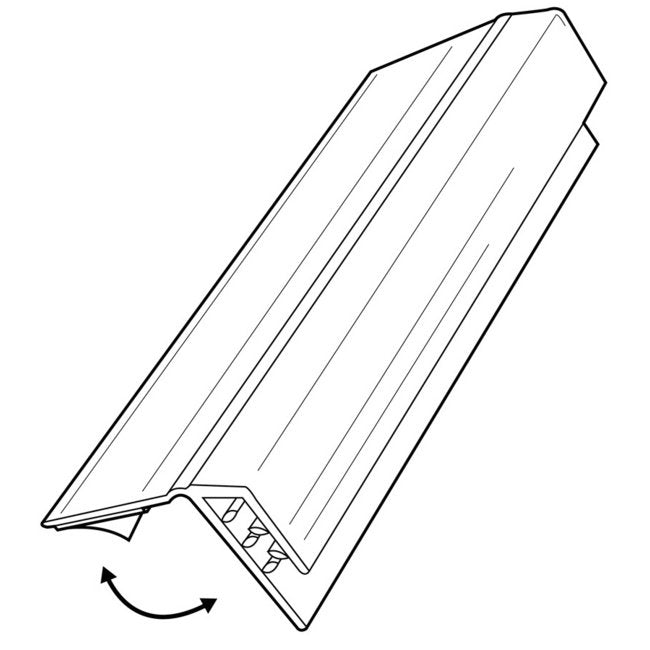 Flush Sign Holder with Flip-Up Gripper - Image 2