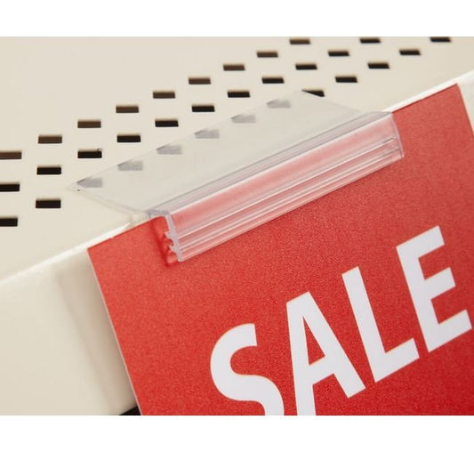 Flush Sign Holder with Flip-Up Gripper - Image 1