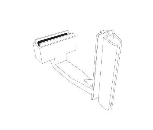Beige Magnetic K-Frame Under-Shelf Holder with Hinge - Image 2