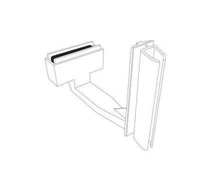 Beige Magnetic K-Frame Under-Shelf Holder with Hinge - Image 2