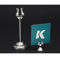 Stainless Steel 6" Harp Clip Sign Holder