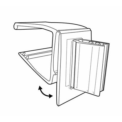 Hinged Gripper Shelf Flag Sign Holder - Image 2