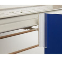 Spring-Mount Under-Shelf Gripper Sign Holder - No Hinge, up to .100" Grip
